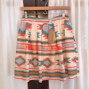 Skirt NWT NEW Small S Ikat Pink Francesca’s